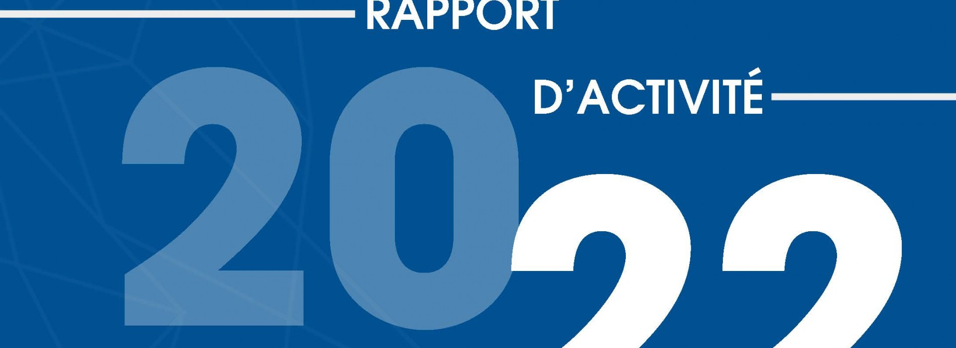 Le rapport d'activité 2022 est arrivé !!